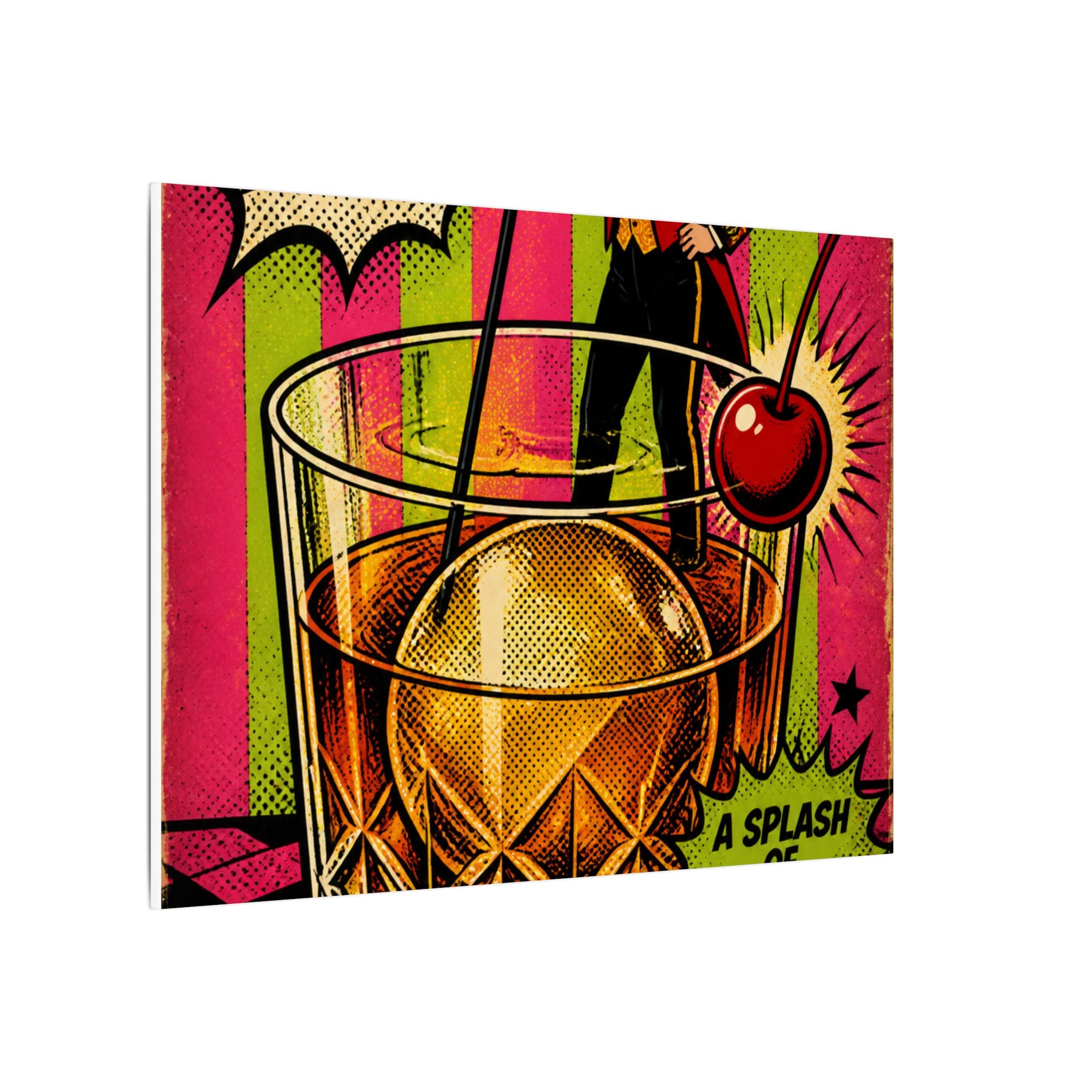 Old Fashioned Ringmaster Wall Art Canvas 24×36 Pop Art Restaurant Decor Maximalist Print