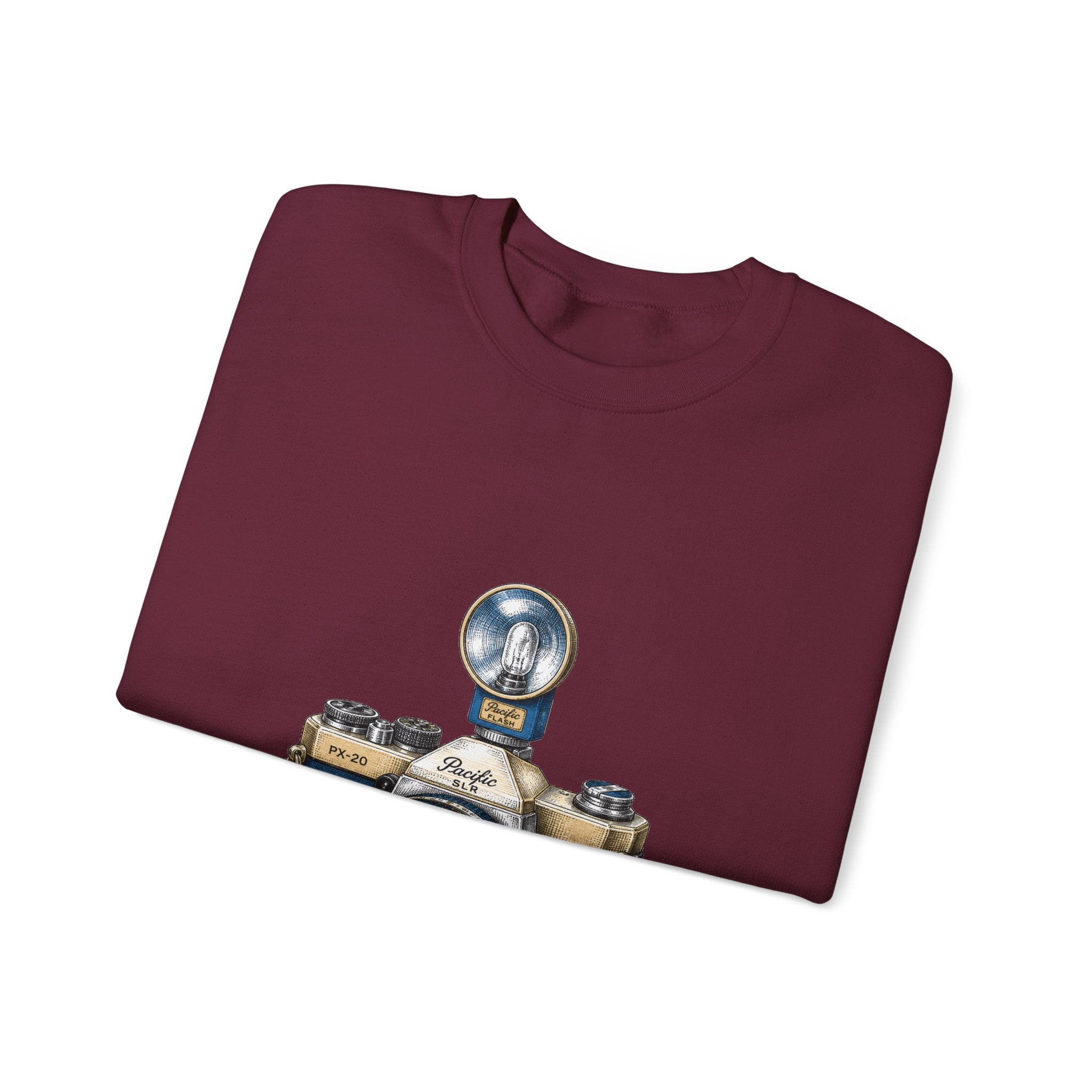 Matching Couple Sweatshirt - Camera & Film Matching Couple Crewneck Sweatshirt Hand-Drawn Art His Hers Best Friend Gift - Design A