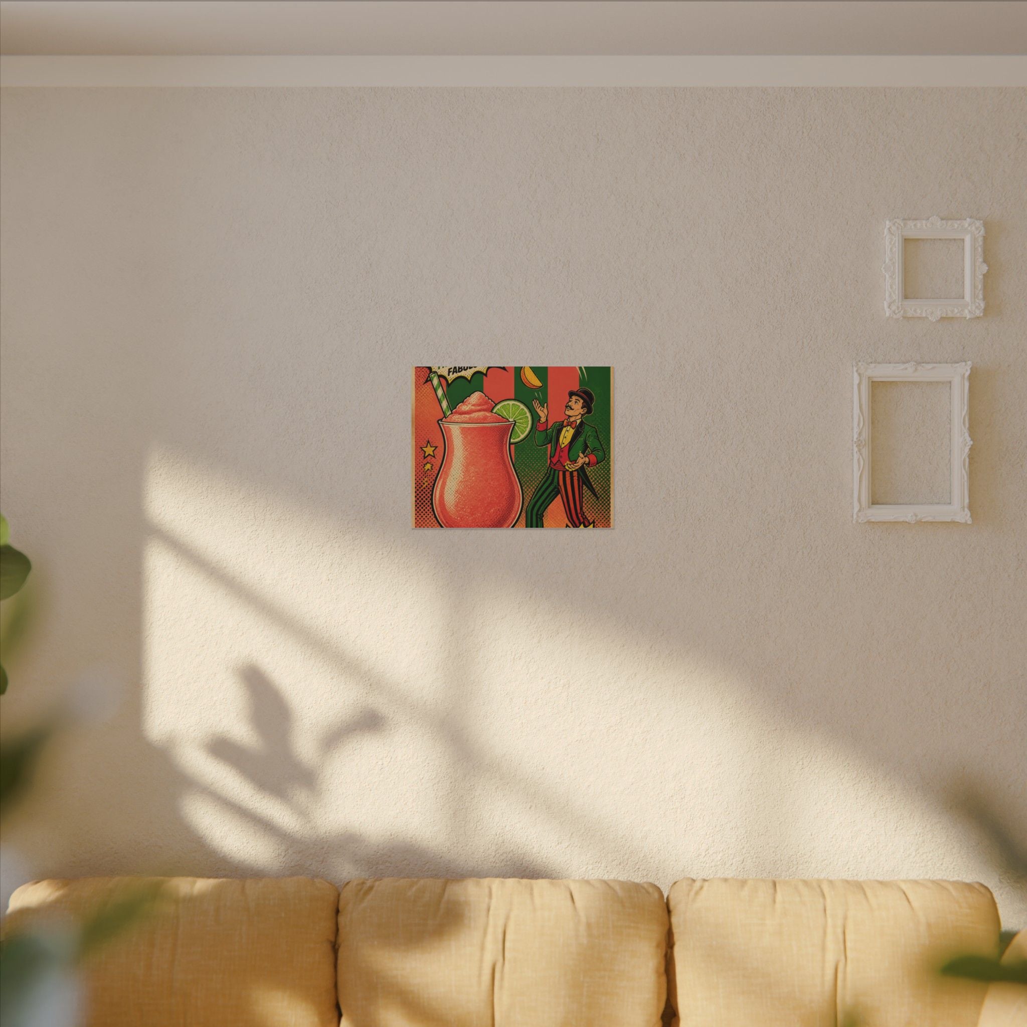 Daiquiri Fruit Juggler Wall Art Canvas 16×20 Pop Art Living Room Decor Maximalist Print