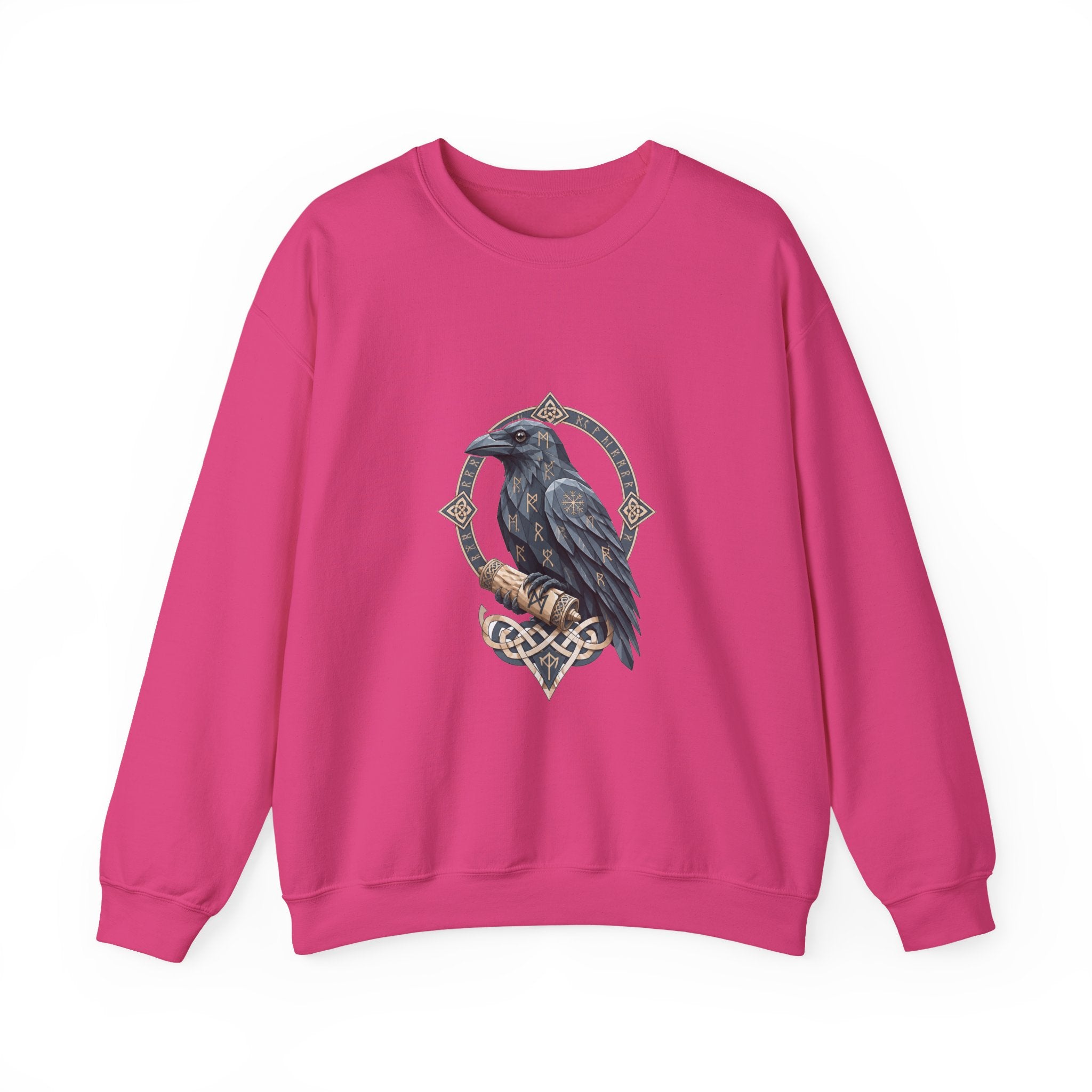 Matching Couple Sweatshirt - Huginn & Muninn Matching Couple Premium Fleece Sweatshirt Geometric Art His Hers Love Gift - Design B