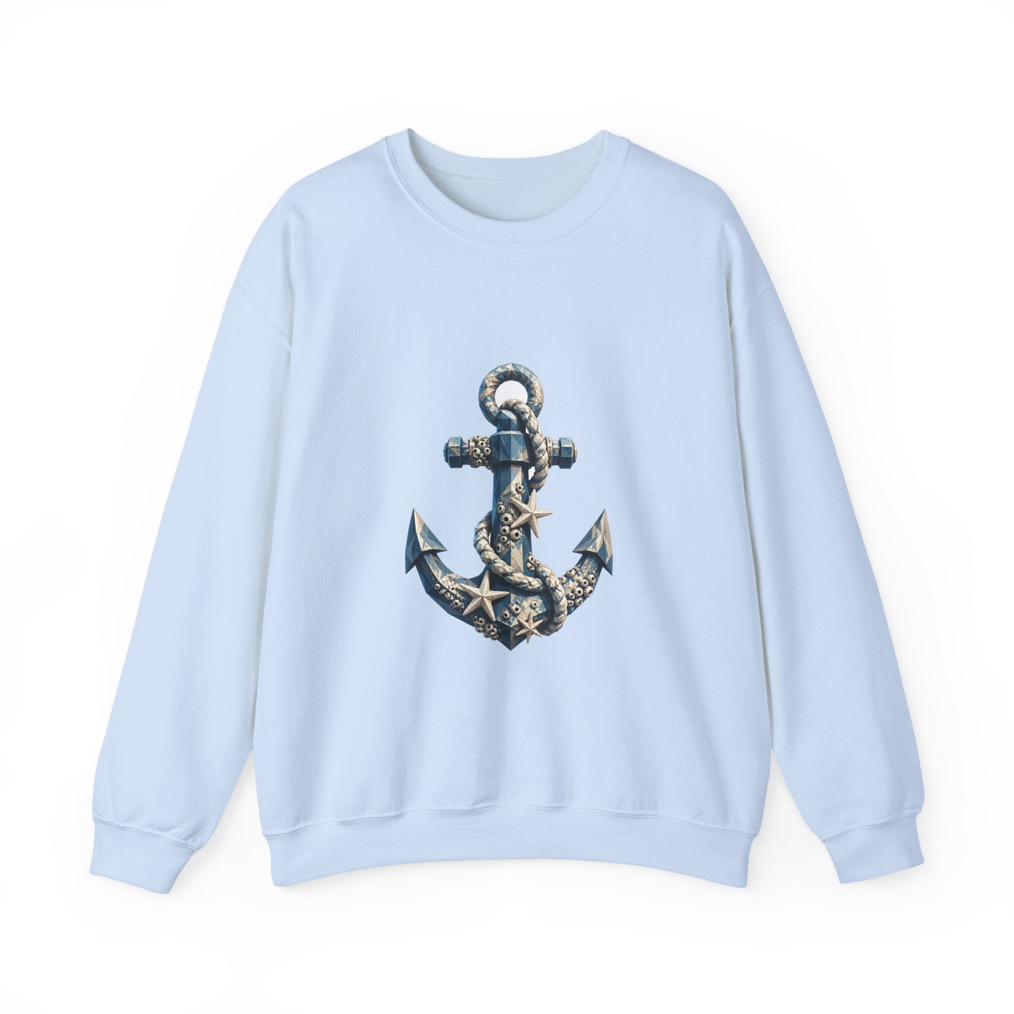 Matching Couple Sweatshirt - Anchor & Sail Matching Couple Premium Fleece Sweatshirt Geometric Art His Hers Love Gift - Design A