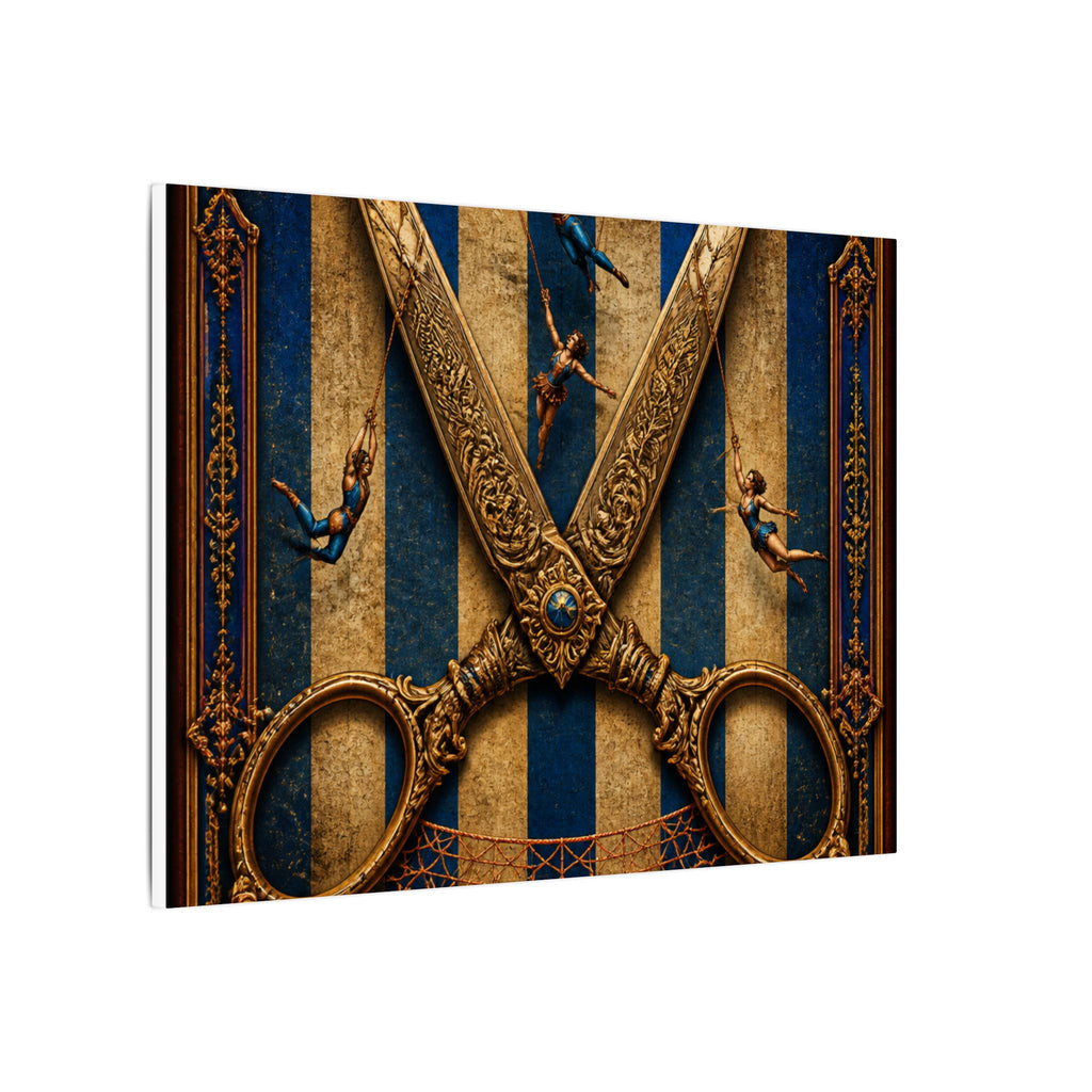 Giant Scissors Trapeze Wall Art Canvas 16×20 Baroque Home Office Decor Maximalist Print