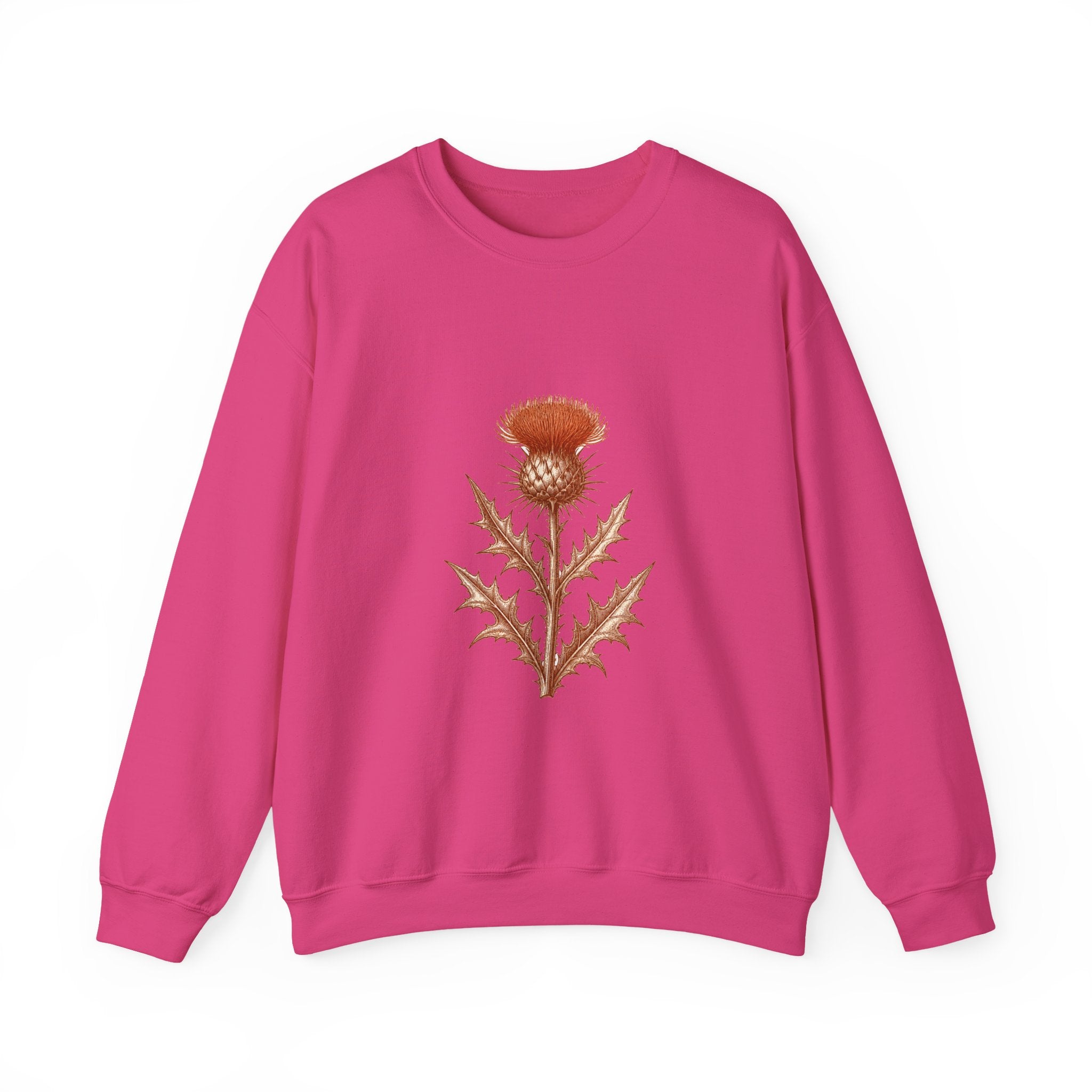 Matching Couple Sweatshirt - Lavender & Thistle Matching Couple Crewneck Sweatshirt Vintage Art His Hers Wedding Gift - Design B