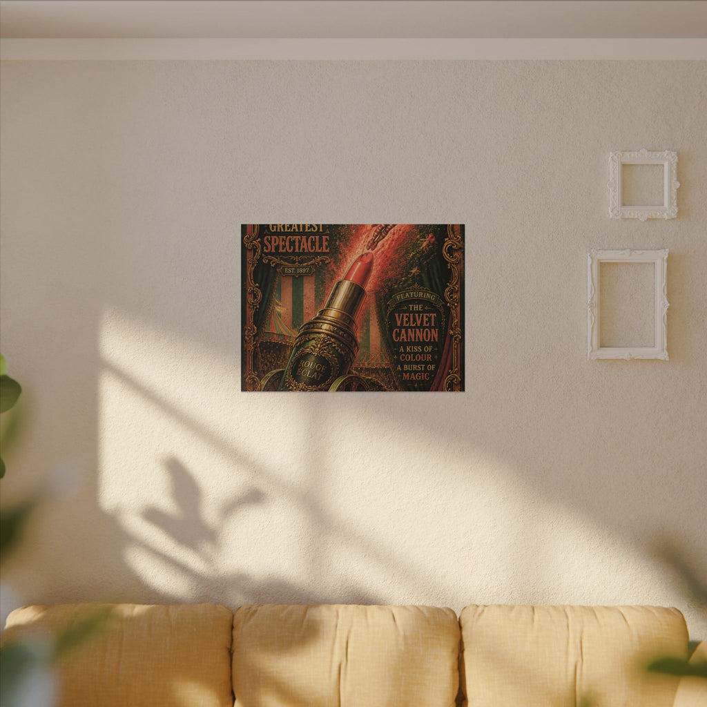 Lipstick Cannon Wall Art Canvas 16×20 Baroque Home Office Decor Maximalist Print