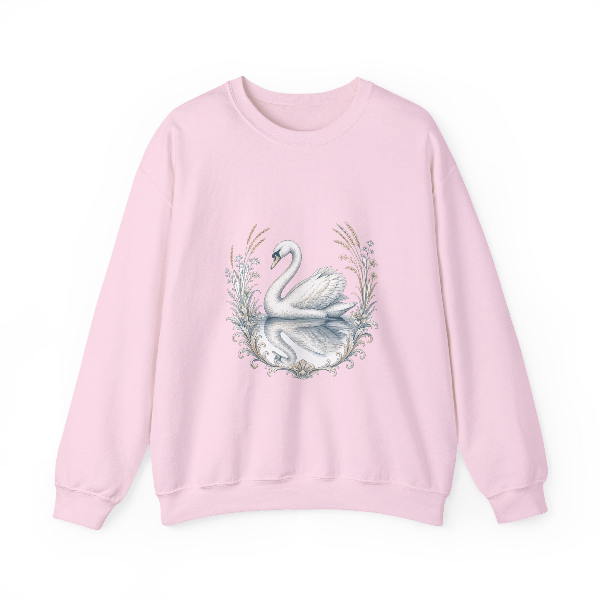 Matching Couple Sweatshirt - Raven & Swan Matching Couple Comfort Colors Crew Vintage Art His Hers Honeymoon Gift - Design B