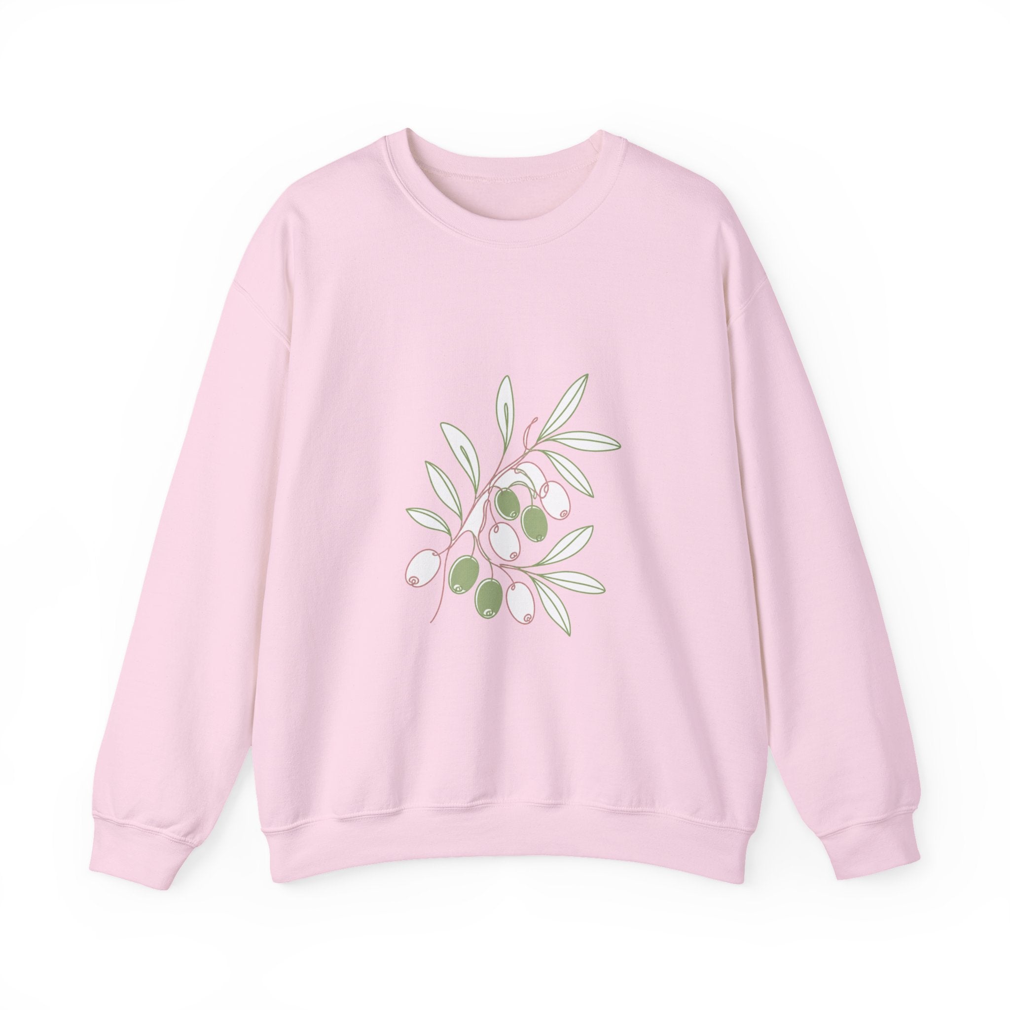 Matching Couple Sweatshirt - Olive Branch & Fig Matching Couple Comfort Colors Crew Minimalist Art His Hers Christmas Gift - Design A