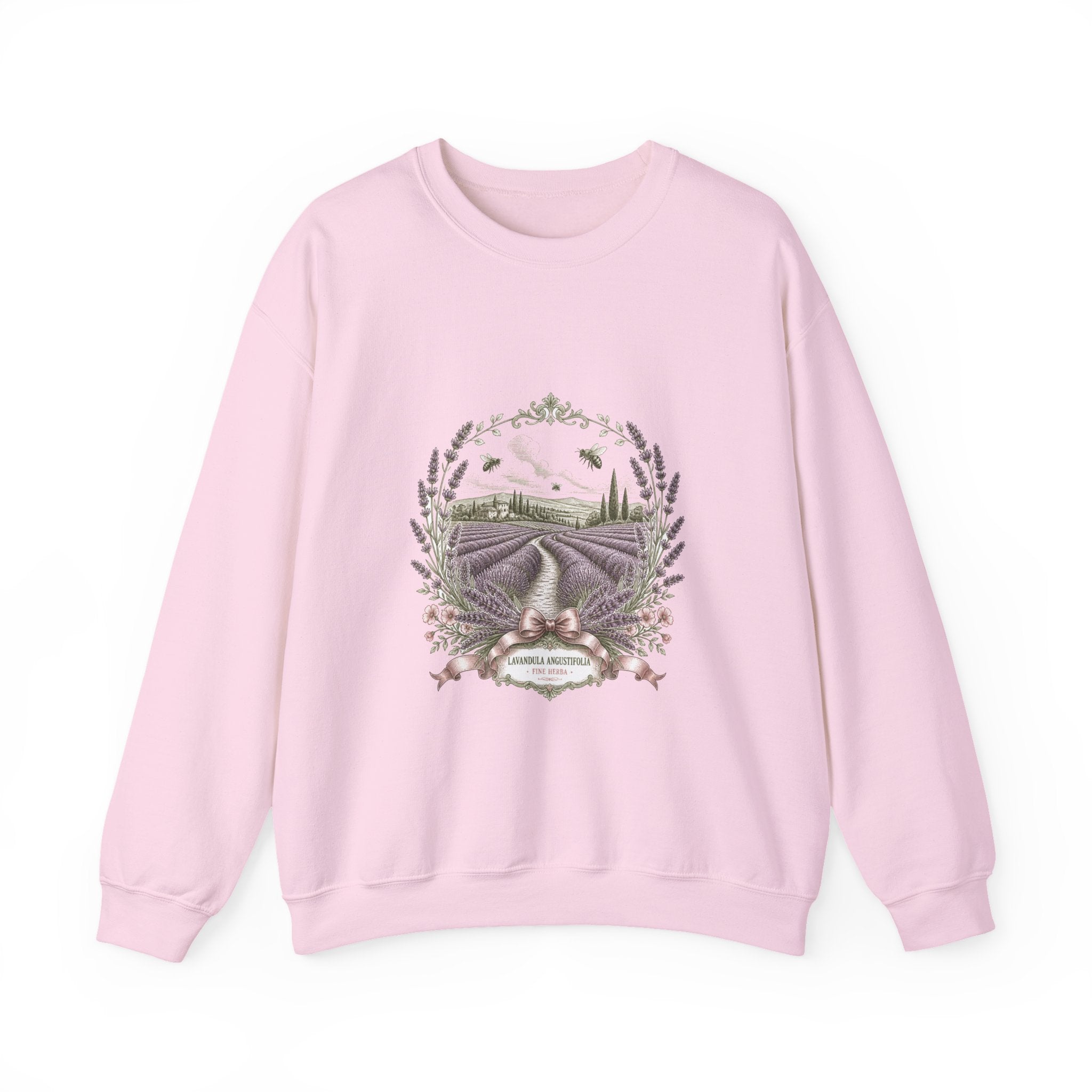 Matching Couple Sweatshirt - Lavender Fields & Canyon Matching Couple Comfort Colors Crew Vintage Art His Hers Honeymoon Gift - Design A