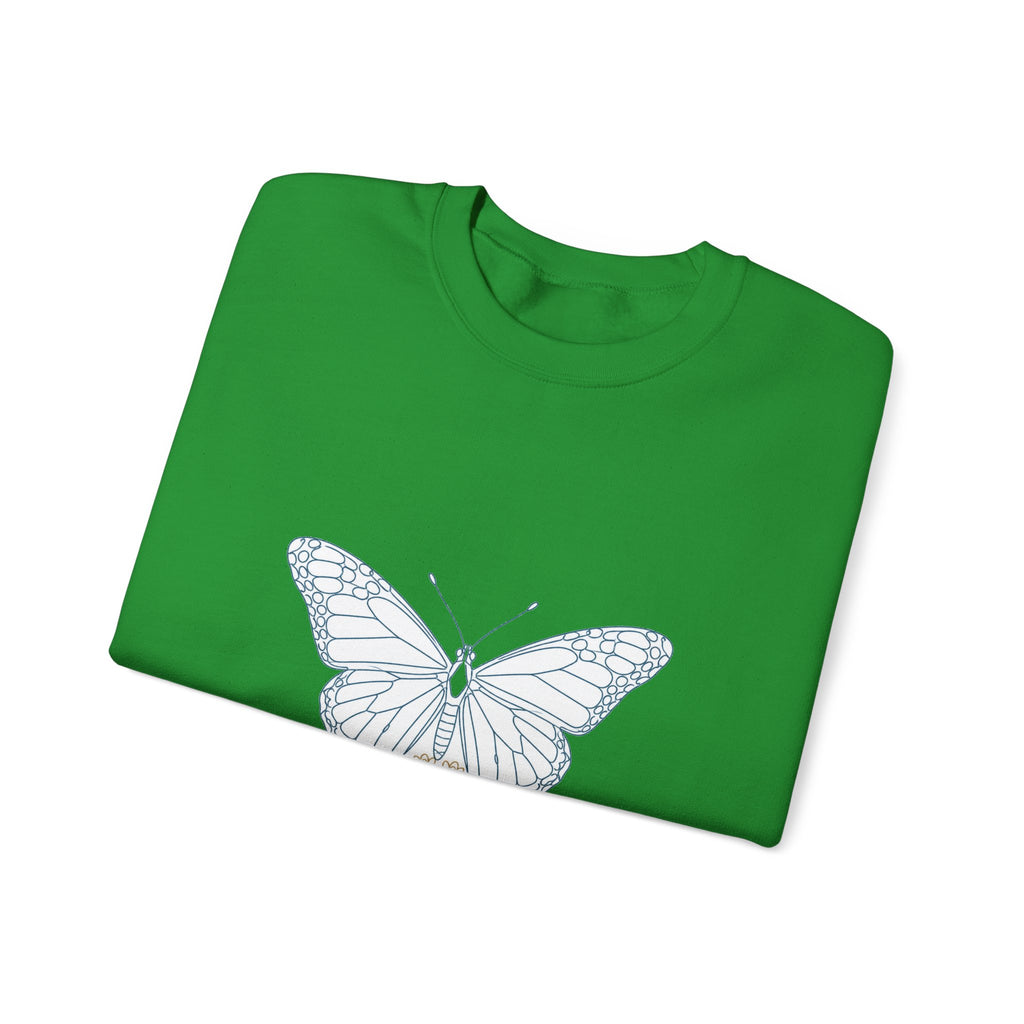 Matching Couple Sweatshirt - Butterfly & Moth Matching Couple Comfort Colors Crew Minimalist Art His Hers Christmas Gift - Design A