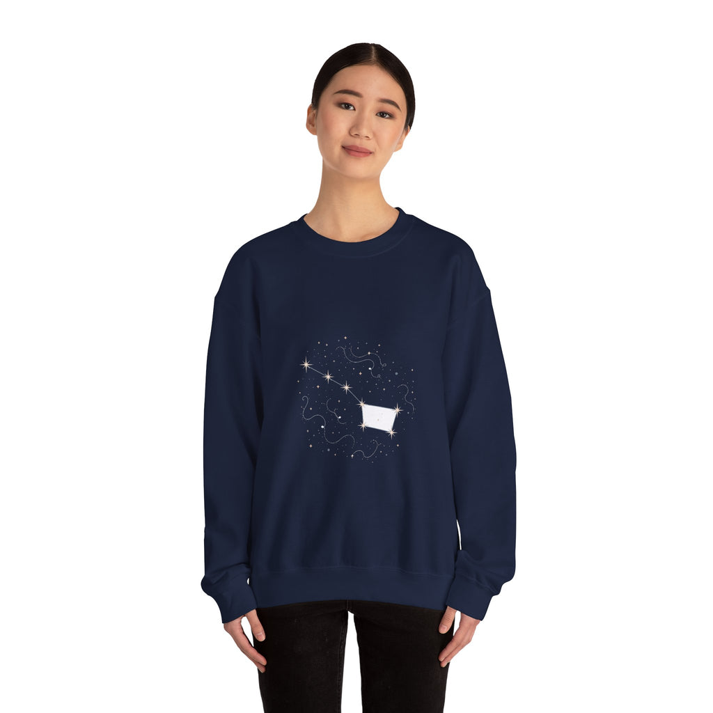 Matching Couple Sweatshirt - Big & Little Dipper Matching Couple Comfort Colors Crew Minimalist Art His Hers Christmas Gift - Design A