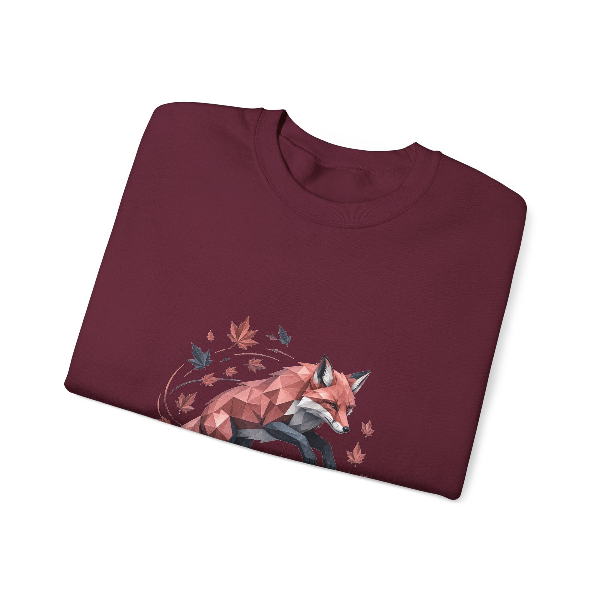Matching Couple Sweatshirt - Fox & Rabbit Matching Couple Crewneck Sweatshirt Geometric Art His Hers Couple Gift - Design A