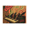 Grand Piano Acrobats Wall Art Canvas 16×20 Psychedelic Cafe Decor Maximalist Print