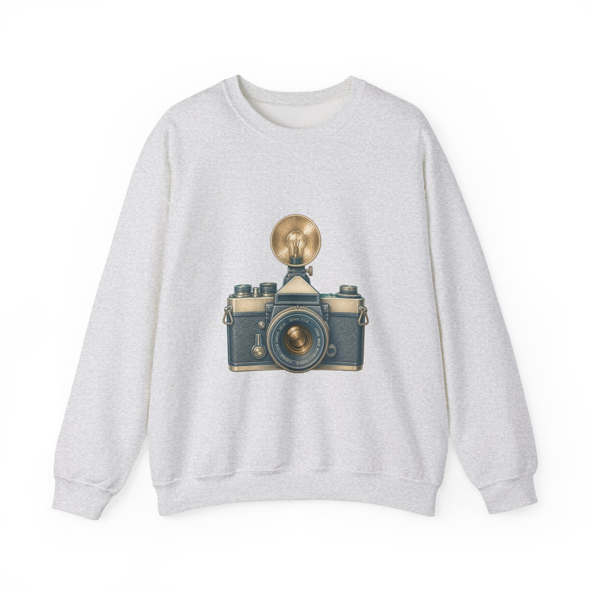 Matching Couple Sweatshirt - Camera & Film Matching Couple Comfort Colors Crew Vintage Art His Hers Honeymoon Gift - Design A