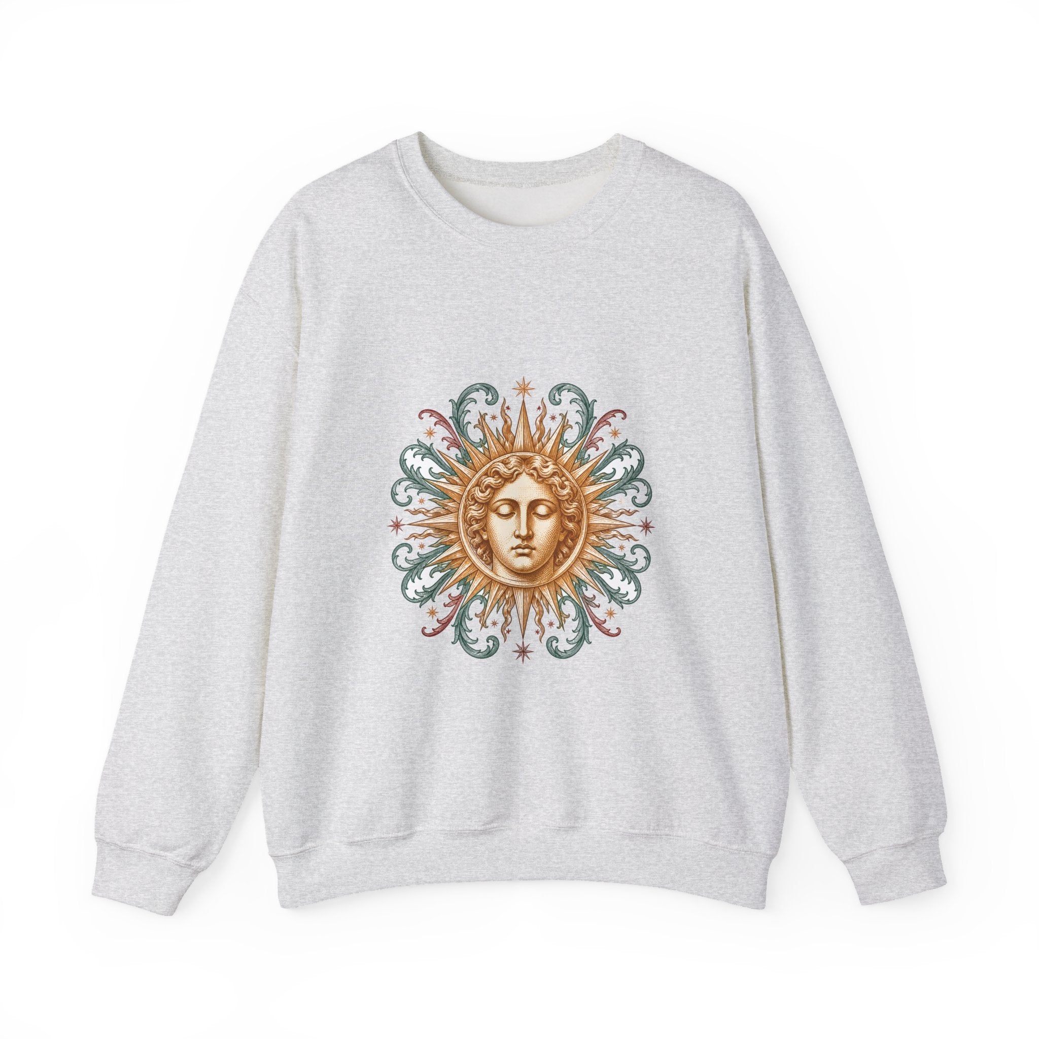 Matching Couple Sweatshirt - Helios & Selene Matching Couple Comfort Colors Crew Vintage Art His Hers Honeymoon Gift - Design A