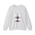 Matching Couple Sweatshirt - Shooting Star & North Star Matching Couple Crewneck Sweatshirt Geometric Art His Hers Couple Gift - Design B