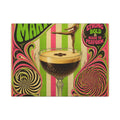 Espresso Martini Acrobat Wall Art Canvas 24×36 Psychedelic Dining Room Decor Maximalist Print