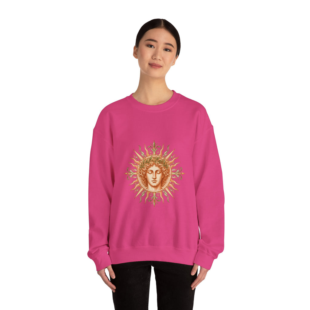 Matching Couple Sweatshirt - Helios & Selene Matching Couple Crewneck Sweatshirt Vintage Art His Hers Wedding Gift - Design A