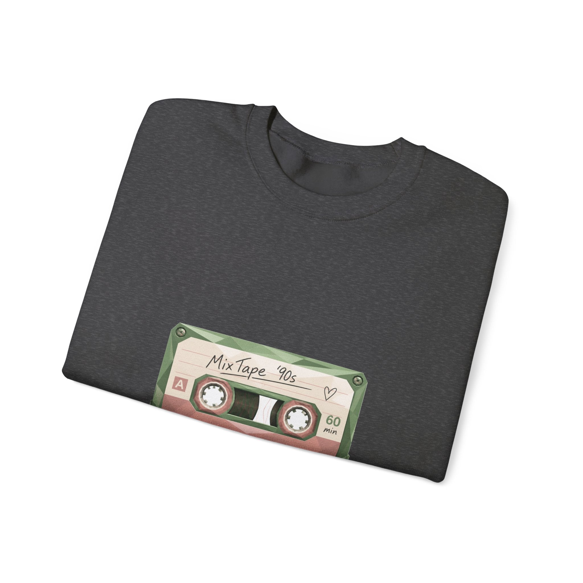 Matching Couple Sweatshirt - Vinyl & Cassette Matching Couple Comfort Colors Crew Geometric Art His Hers Love Gift - Design B