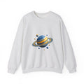 Matching Couple Sweatshirt - Astronaut & Planet Matching Couple Comfort Colors Crew Geometric Art His Hers Love Gift - Design B