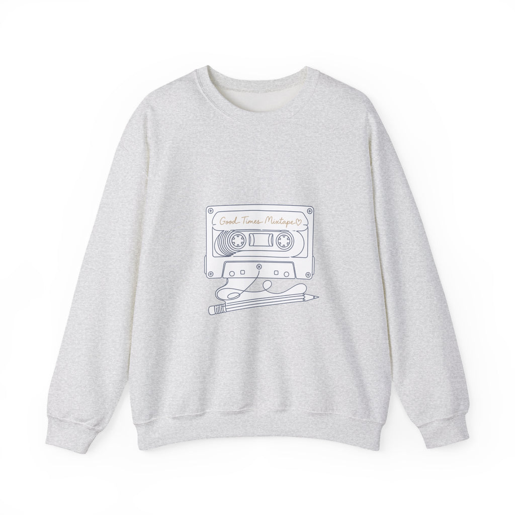 Matching Couple Sweatshirt - Vinyl & Cassette Matching Couple Crewneck Sweatshirt Minimalist Art His Hers Valentine Gift - Design B