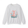 Matching Couple Sweatshirt - Fox & Rabbit Matching Couple Premium Fleece Sweatshirt Vintage Art His Hers Honeymoon Gift - Design B