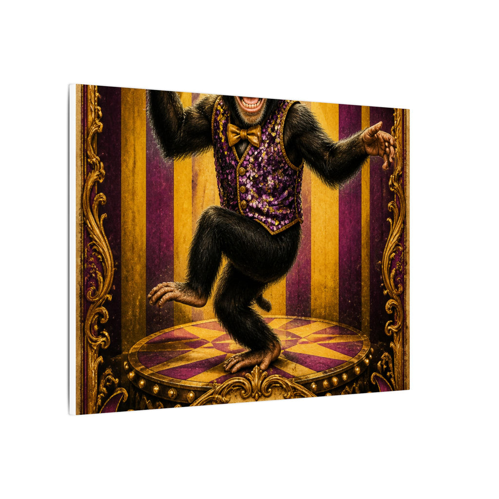 Dancing Monkey Wall Art Canvas 24×36 Baroque Studio Decor Maximalist Print