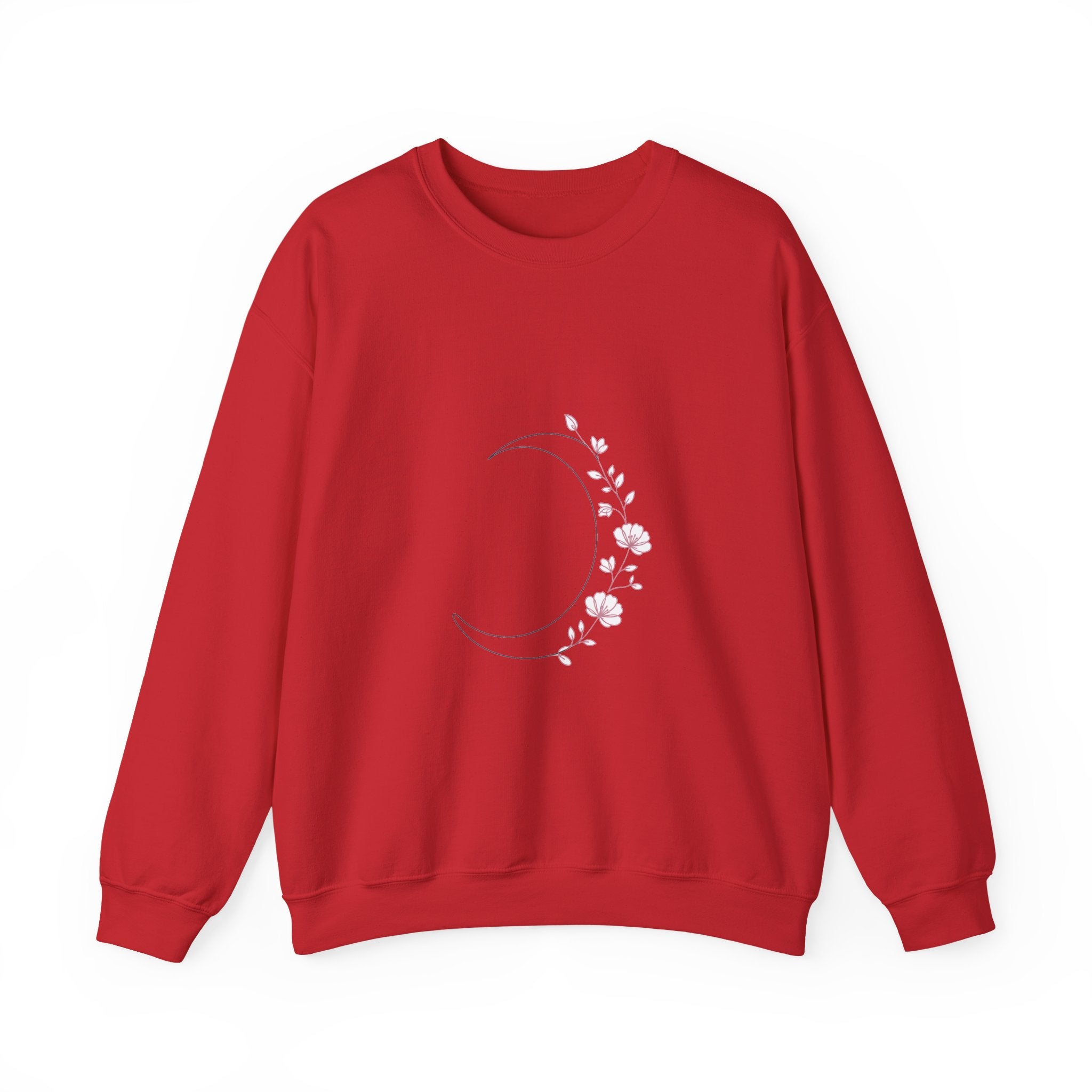 Matching Couple Sweatshirt - Waxing & Waning Moon Matching Couple Comfort Colors Crew Minimalist Art His Hers Christmas Gift - Design A