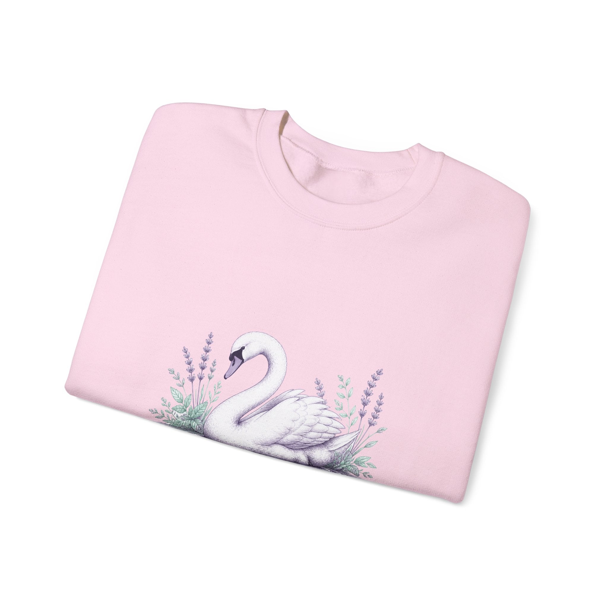 Matching Couple Sweatshirt - Raven & Swan Matching Couple Comfort Colors Crew Hand-Drawn Art His Hers Anniversary Gift - Design B