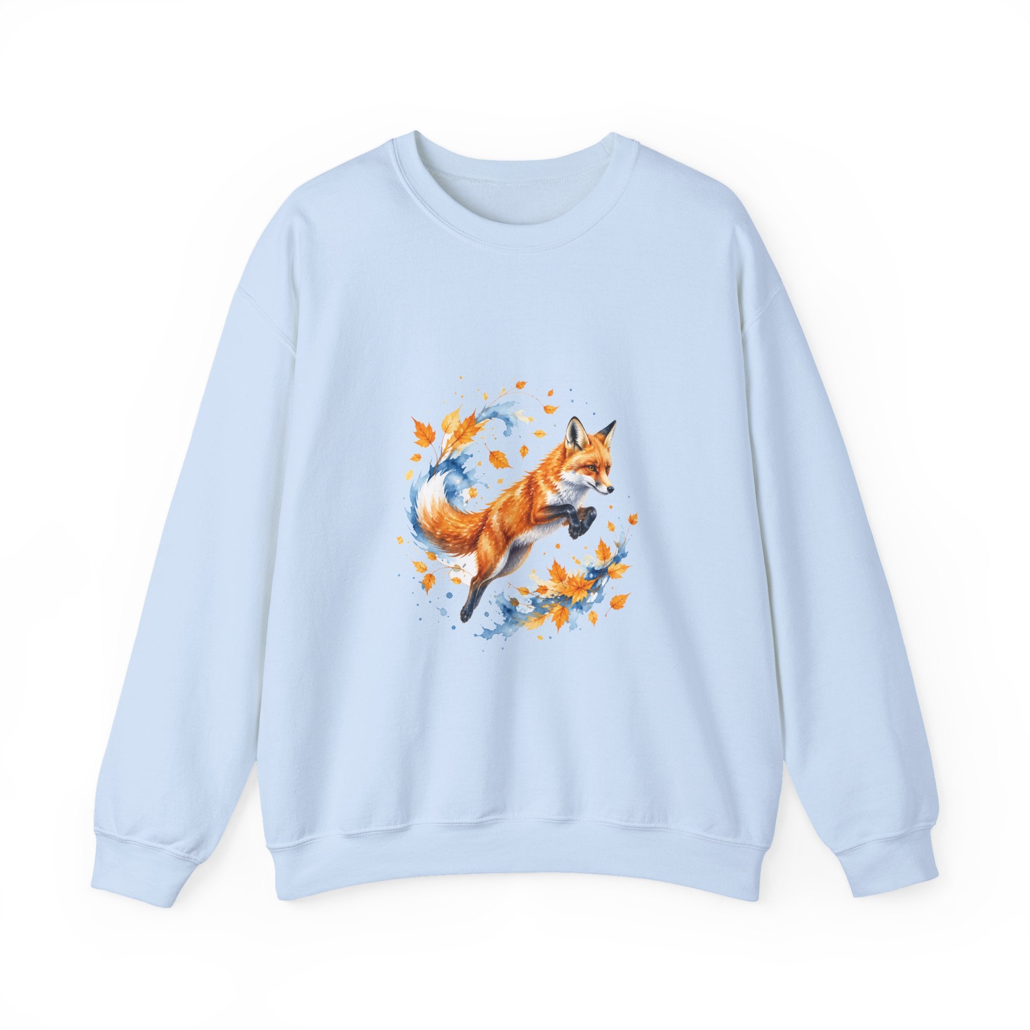 Matching Couple Sweatshirt - Fox & Rabbit Matching Couple Comfort Colors Crew Watercolor Art His Hers Birthday Gift - Design A