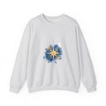Matching Couple Sweatshirt - Shooting Star & North Star Matching Couple Comfort Colors Crew Watercolor Art His Hers Birthday Gift - Design B