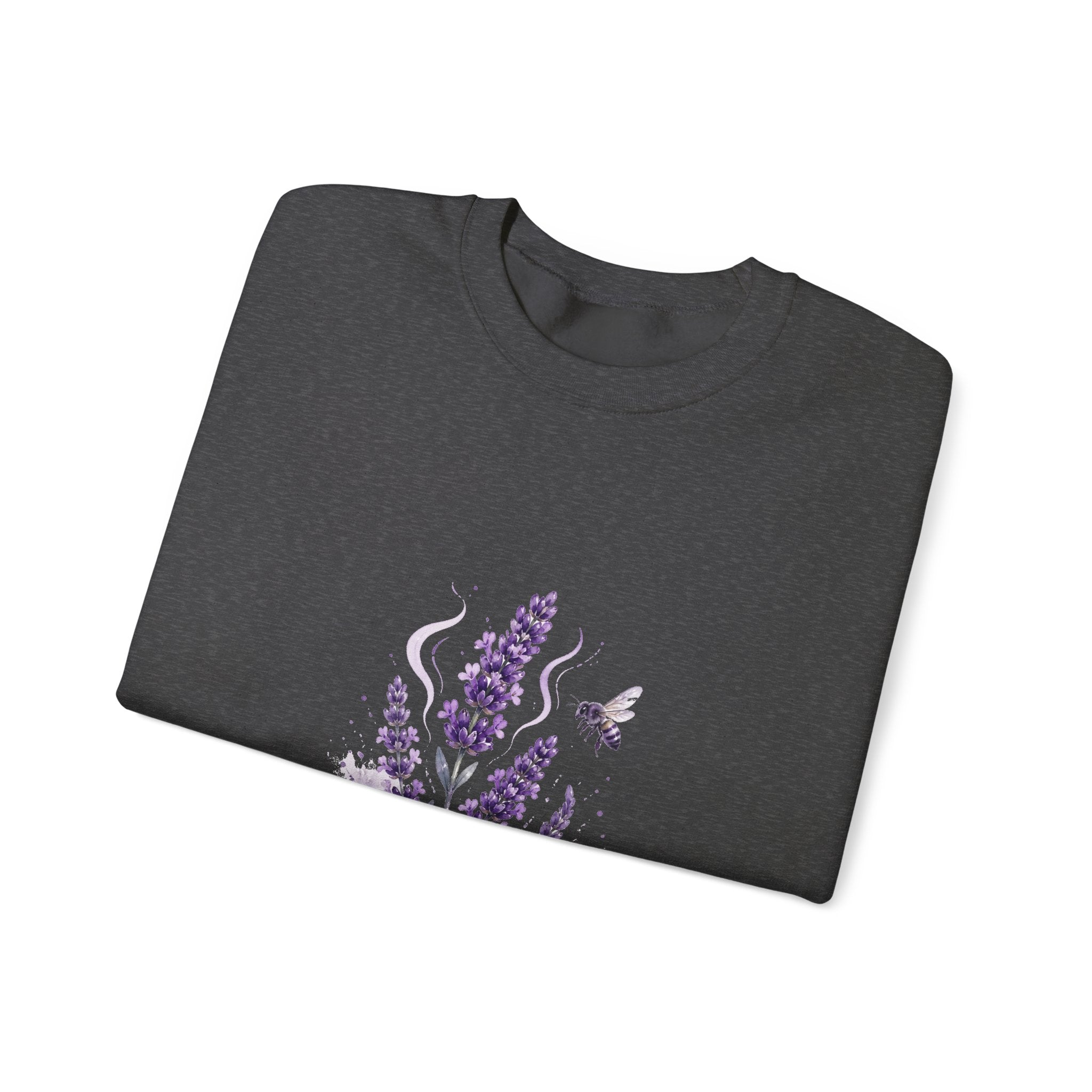 Matching Couple Sweatshirt - Lavender & Thistle Matching Couple Comfort Colors Crew Watercolor Art His Hers Birthday Gift - Design A