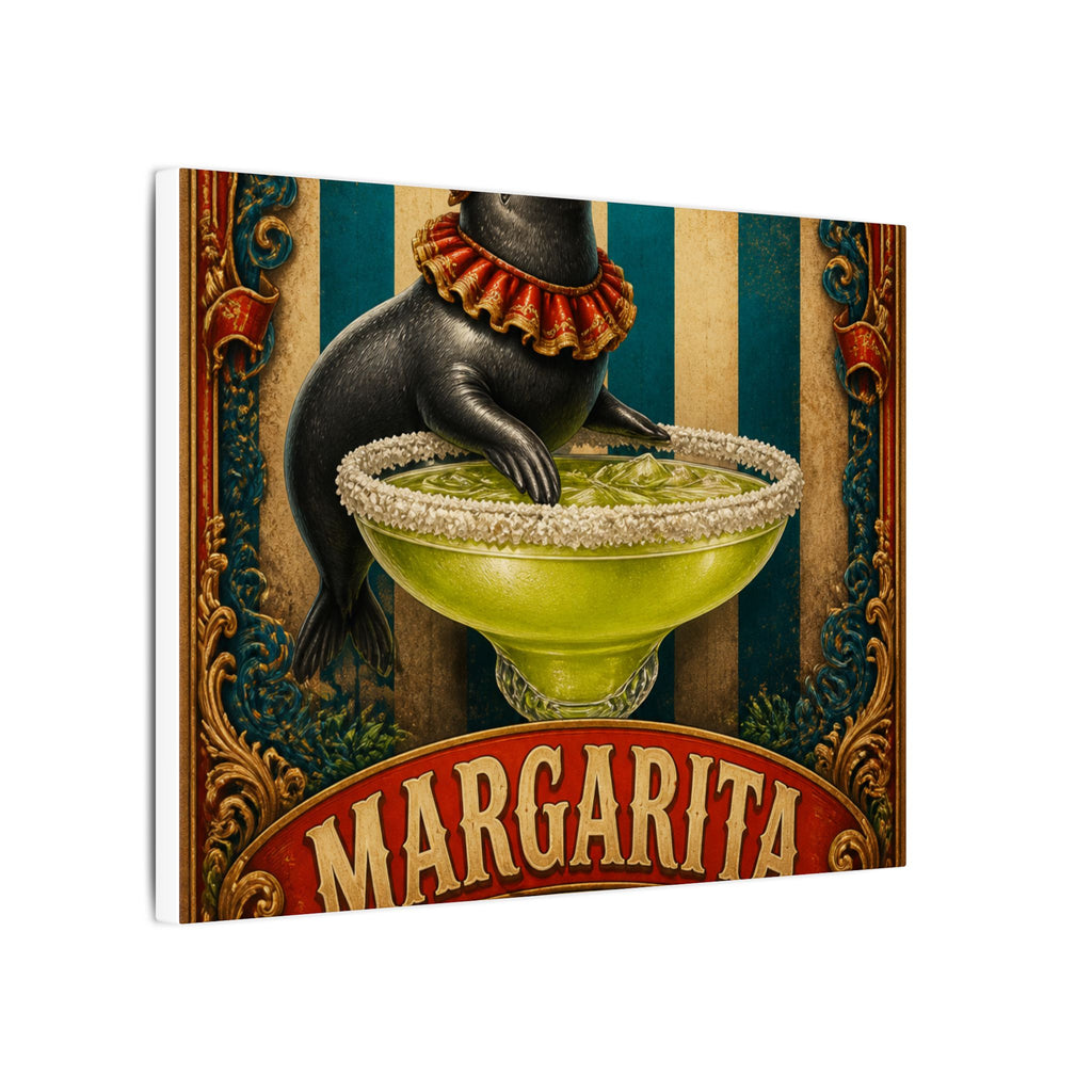 Margarita Balancing Seal Wall Art Canvas 24×36 Baroque Studio Decor Maximalist Print