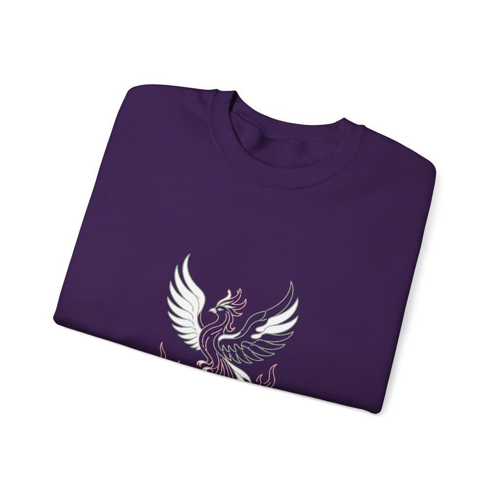 Matching Couple Sweatshirt - Dragon & Phoenix Matching Couple Premium Fleece Sweatshirt Minimalist Art His Hers Christmas Gift - Design B