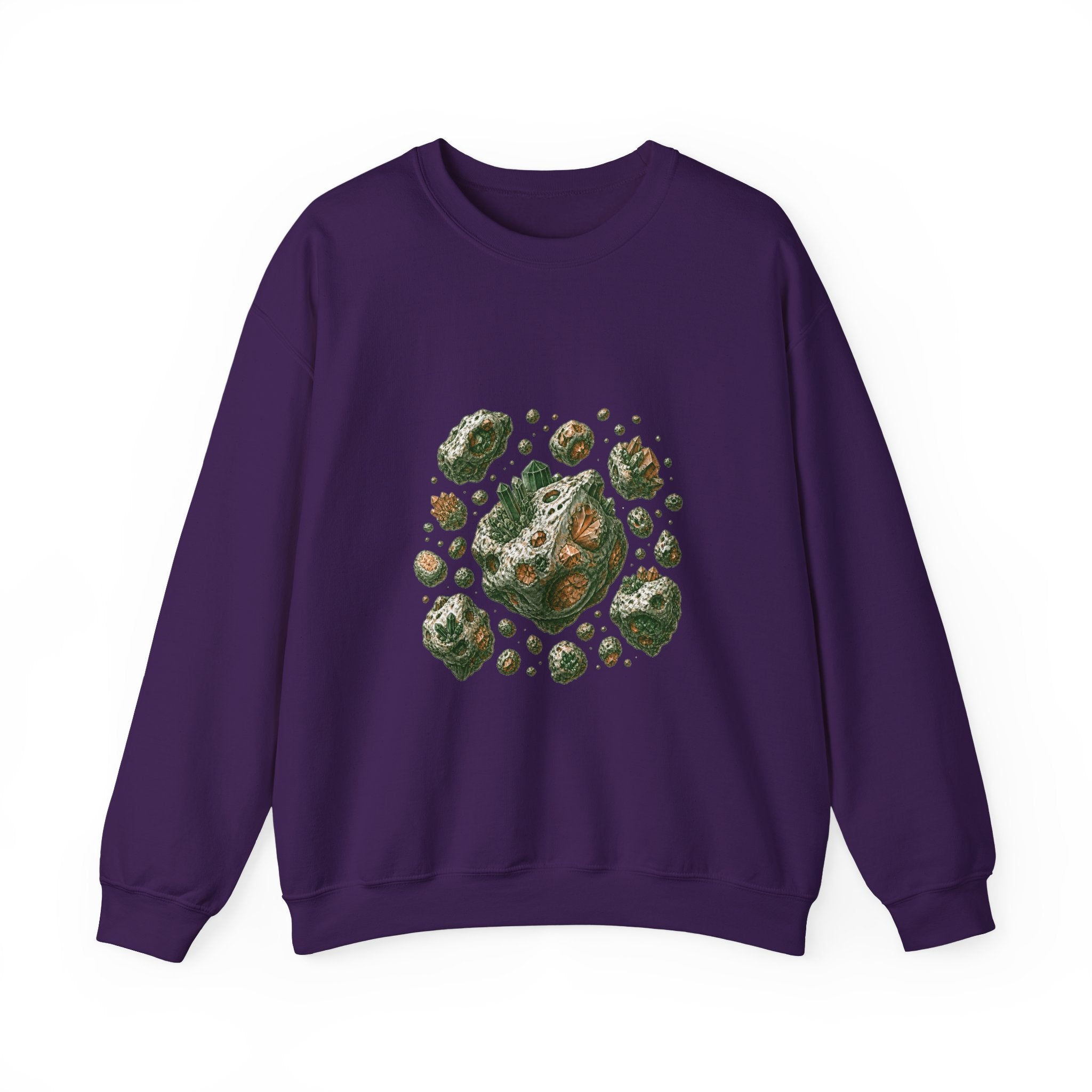 Matching Couple Sweatshirt - Comet & Asteroid Matching Couple Crewneck Sweatshirt Hand-Drawn Art His Hers Best Friend Gift - Design B