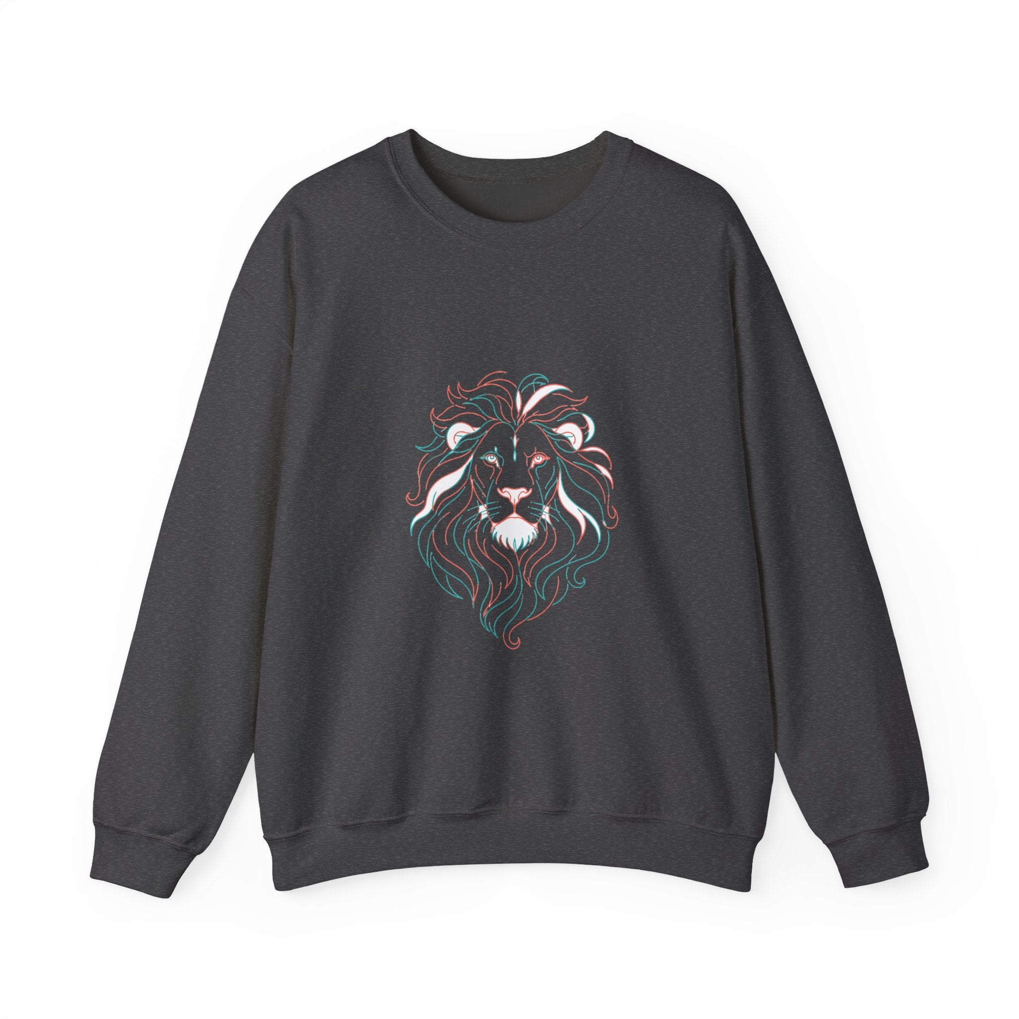 Matching Couple Sweatshirt - Lion & Lamb Matching Couple Premium Fleece Sweatshirt Minimalist Art His Hers Christmas Gift - Design A