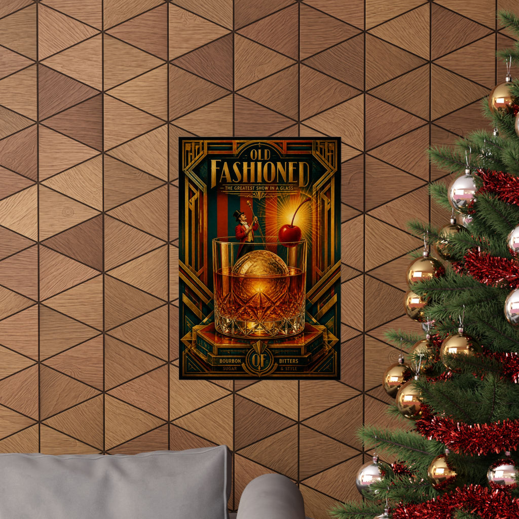 Old Fashioned Ringmaster Wall Art Poster 18×24 Art Deco Entryway Decor Maximalist Print