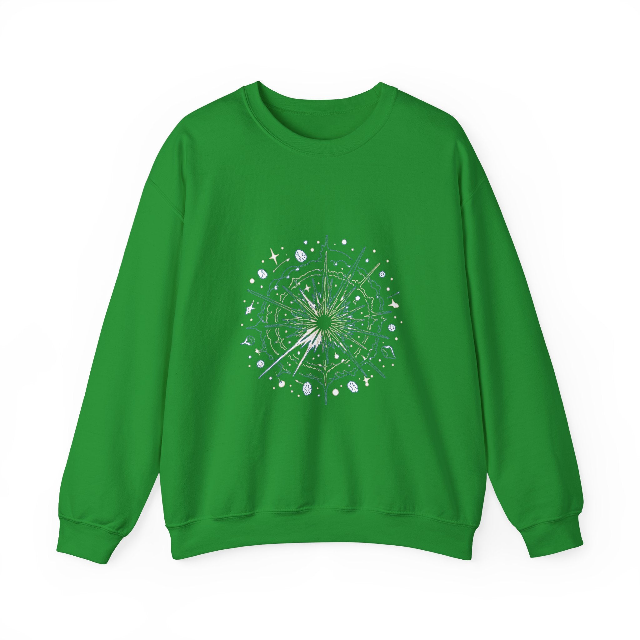 Matching Couple Sweatshirt - Galaxy & Supernova Matching Couple Premium Fleece Sweatshirt Minimalist Art His Hers Christmas Gift - Design B