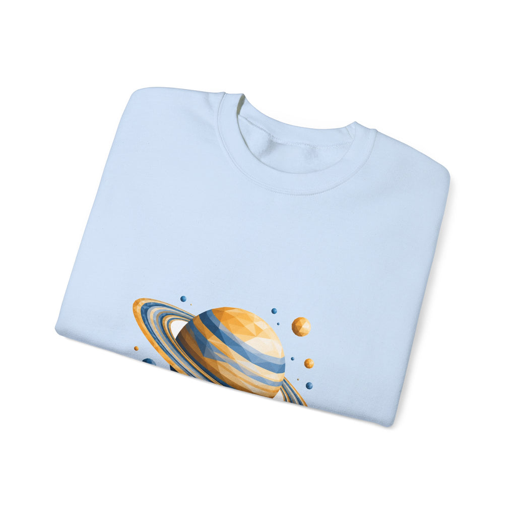 Matching Couple Sweatshirt - Saturn & Jupiter Matching Couple Comfort Colors Crew Geometric Art His Hers Love Gift - Design A