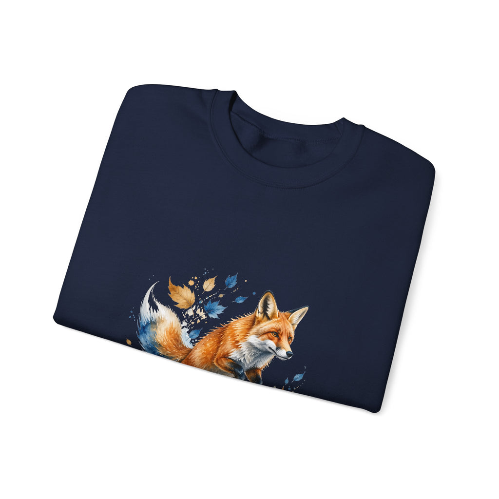Matching Couple Sweatshirt - Fox & Rabbit Matching Couple Premium Fleece Sweatshirt Watercolor Art His Hers Birthday Gift - Design A