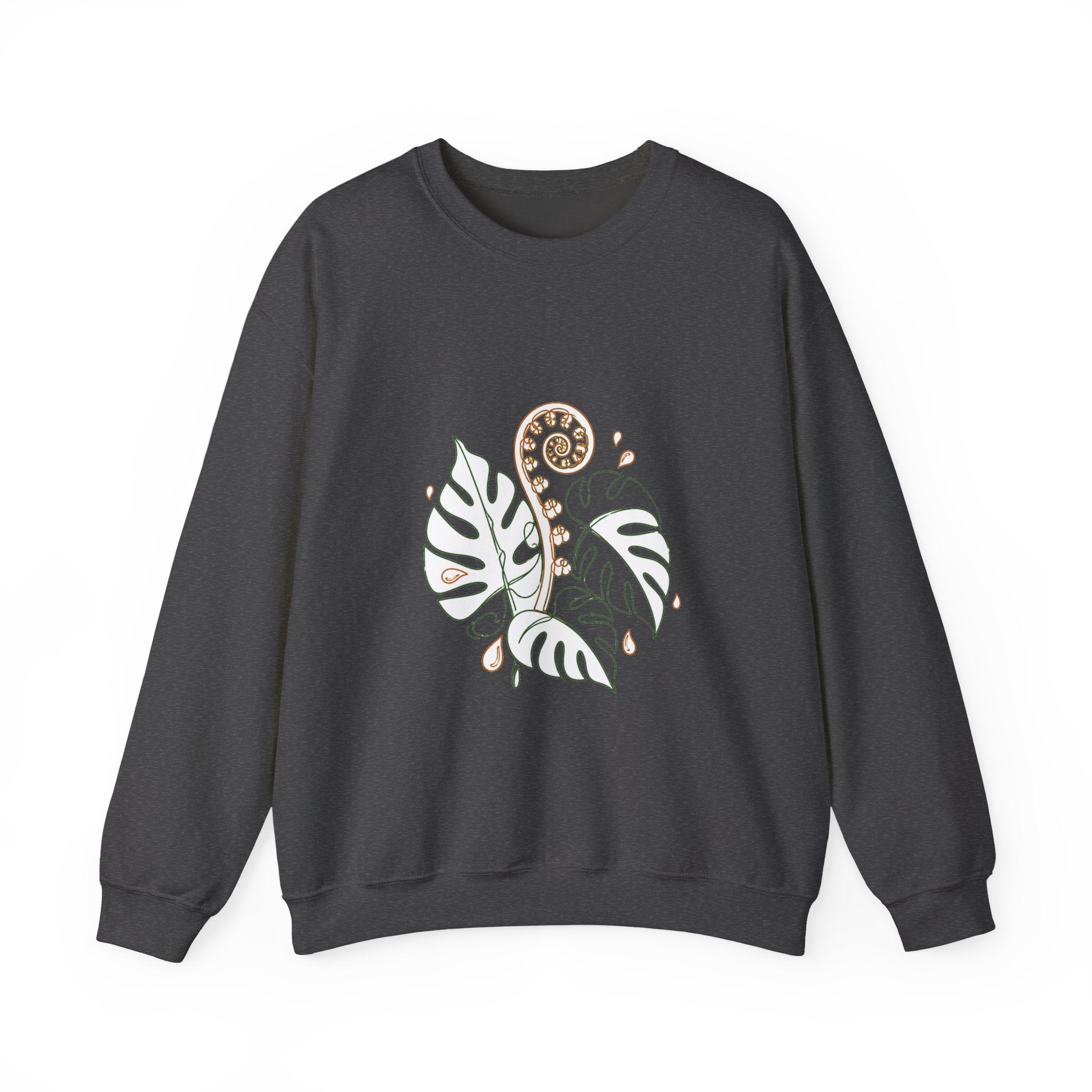 Matching Couple Sweatshirt - Desert & Rainforest Matching Couple Crewneck Sweatshirt Minimalist Art His Hers Valentine Gift - Design B