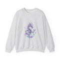 Matching Couple Sweatshirt - Dragon & Phoenix Matching Couple Crewneck Sweatshirt Watercolor Art His Hers Engagement Gift - Design A