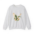 Matching Couple Sweatshirt - Wolf & Dove Matching Couple Crewneck Sweatshirt Watercolor Art His Hers Engagement Gift - Design B