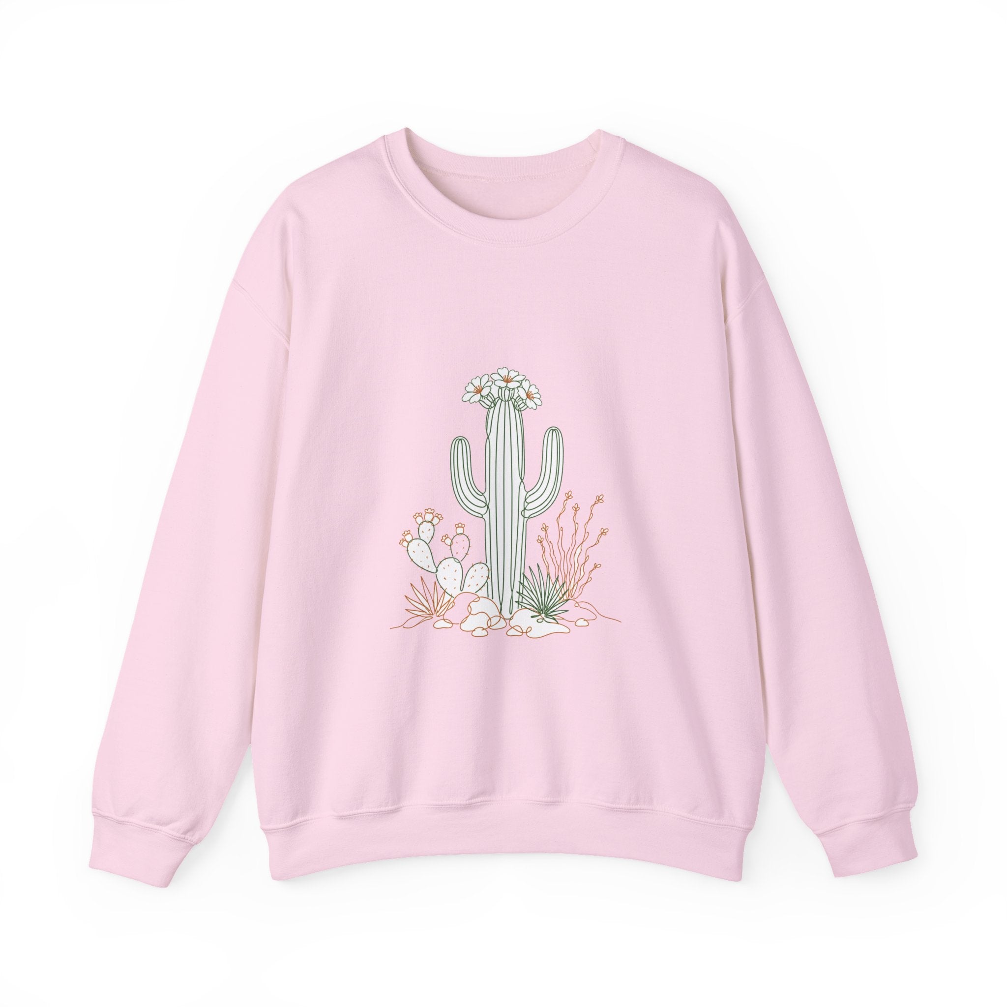 Matching Couple Sweatshirt - Desert & Rainforest Matching Couple Crewneck Sweatshirt Minimalist Art His Hers Valentine Gift - Design A