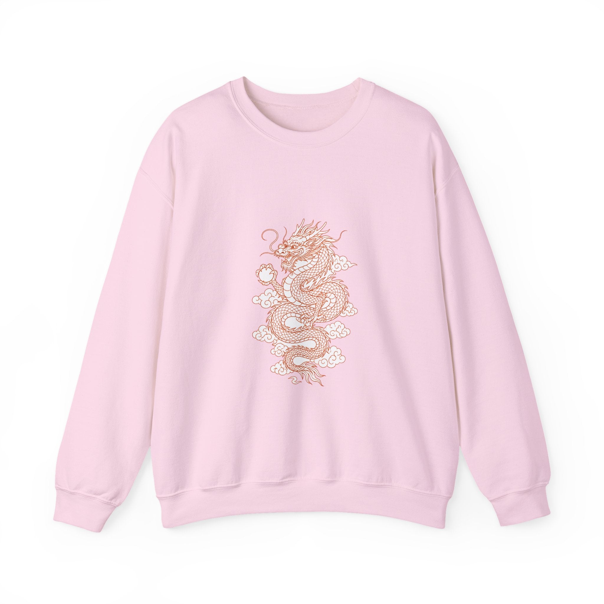 Matching Couple Sweatshirt - Dragon & Phoenix Matching Couple Comfort Colors Crew Minimalist Art His Hers Christmas Gift - Design A