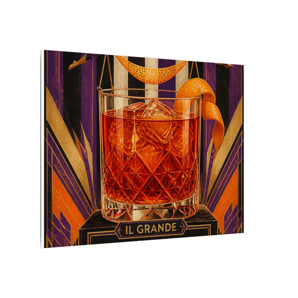Negroni Trapeze Act Wall Art Canvas 16×20 Art Deco Entryway Decor Maximalist Print