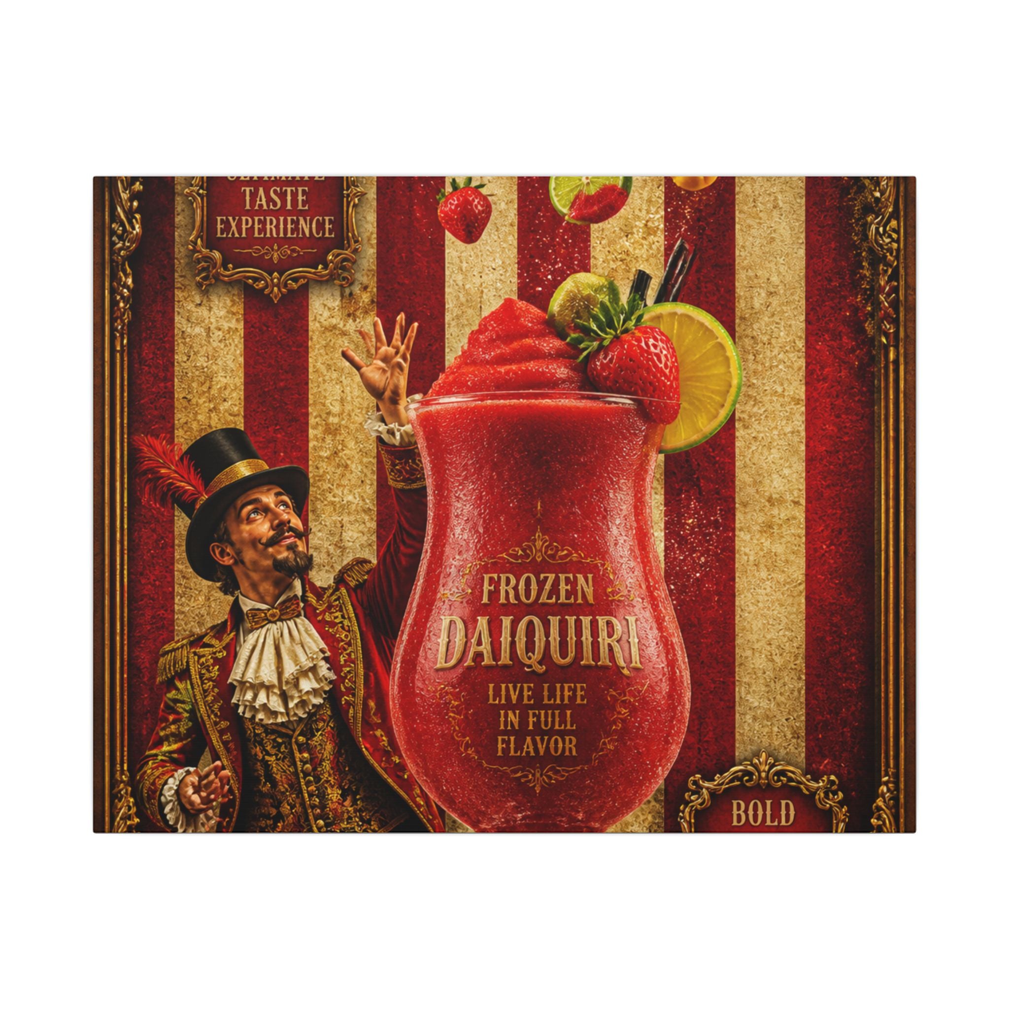 Daiquiri Fruit Juggler Wall Art Canvas 24×36 Baroque Studio Decor Maximalist Print