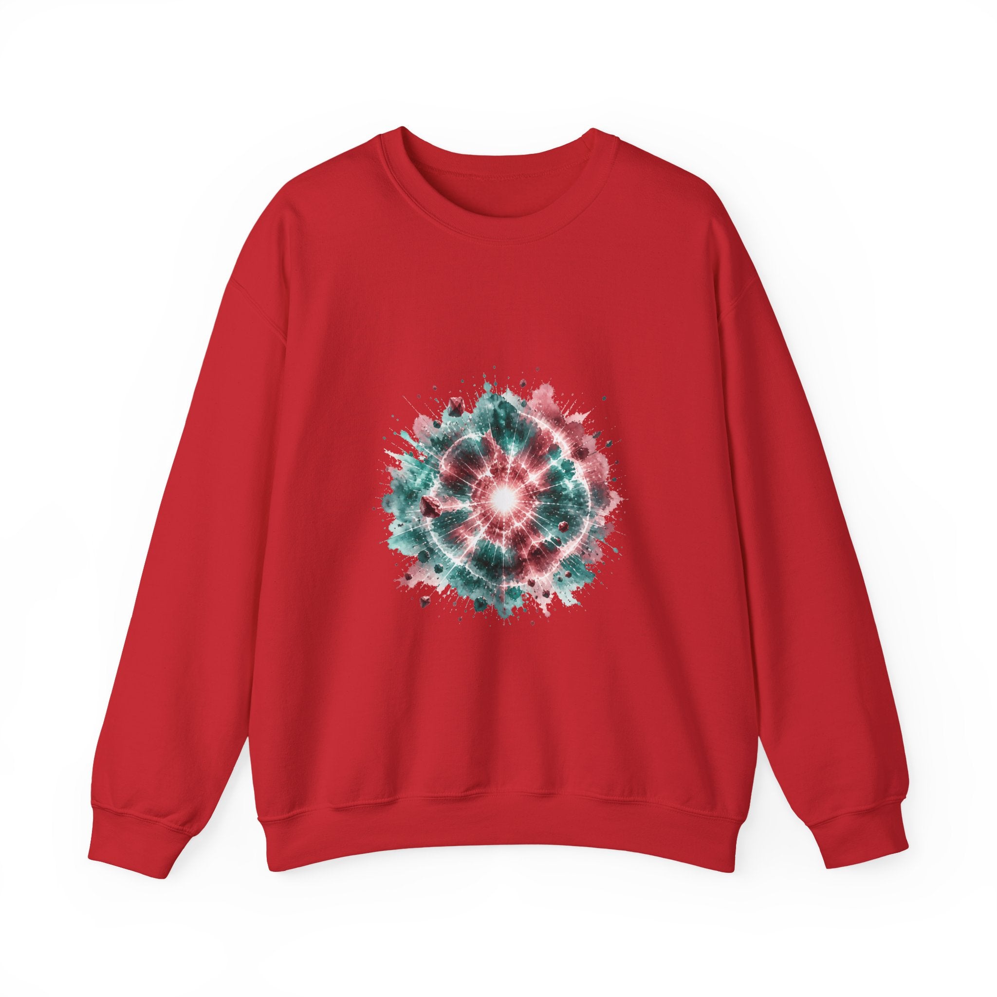 Matching Couple Sweatshirt - Galaxy & Supernova Matching Couple Comfort Colors Crew Watercolor Art His Hers Birthday Gift - Design B