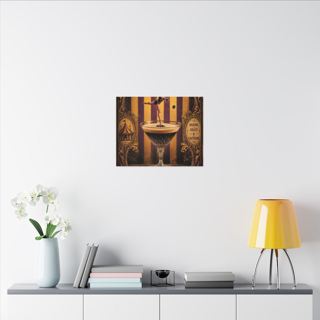 Espresso Martini Acrobat Wall Art Canvas 16×20 Baroque Home Office Decor Maximalist Print