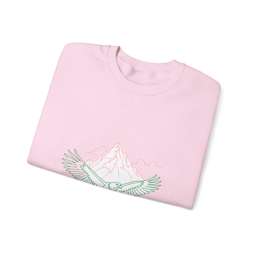 Matching Couple Sweatshirt - Eagle & Whale Matching Couple Comfort Colors Crew Minimalist Art His Hers Christmas Gift - Design A