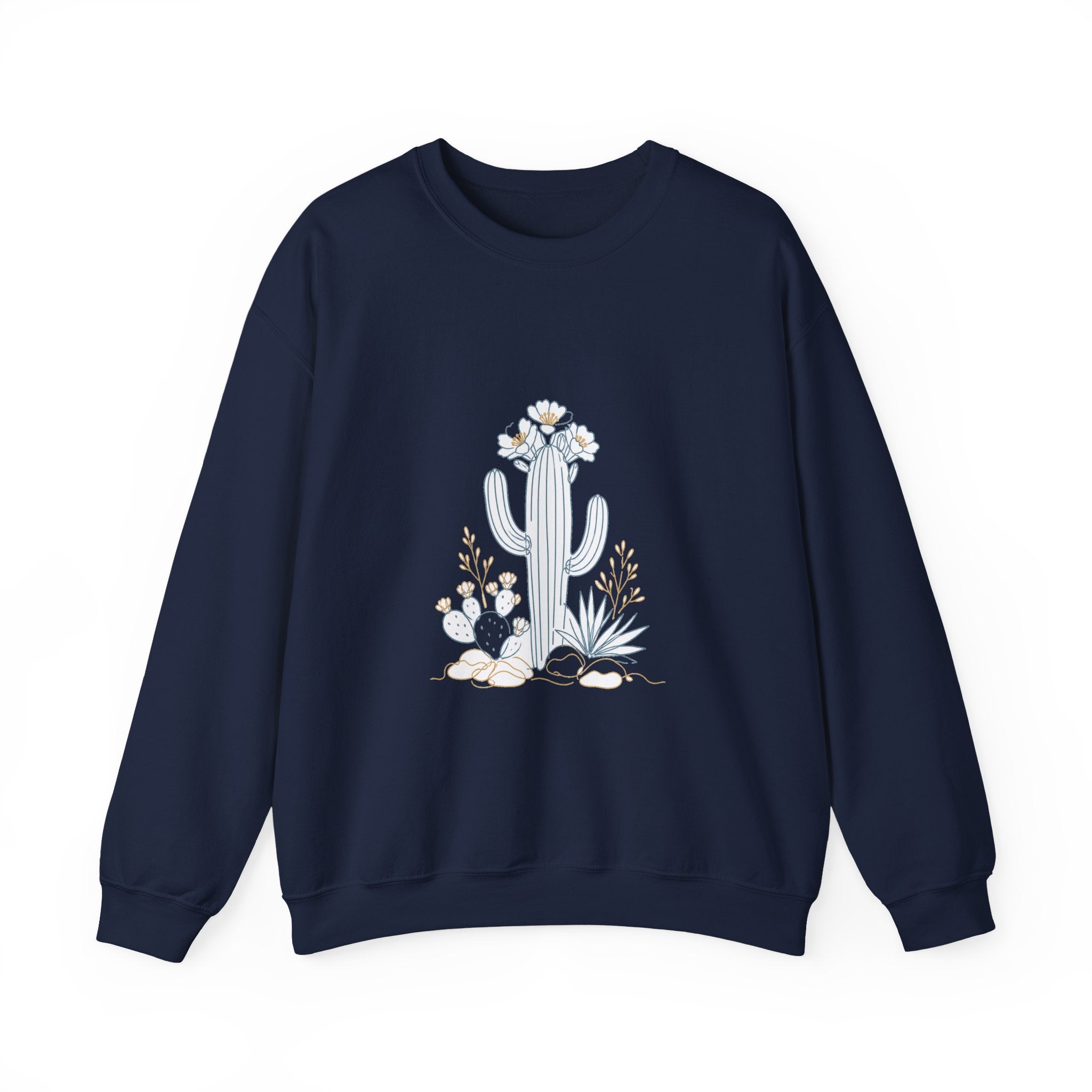 Matching Couple Sweatshirt - Desert & Rainforest Matching Couple Premium Fleece Sweatshirt Minimalist Art His Hers Christmas Gift - Design A