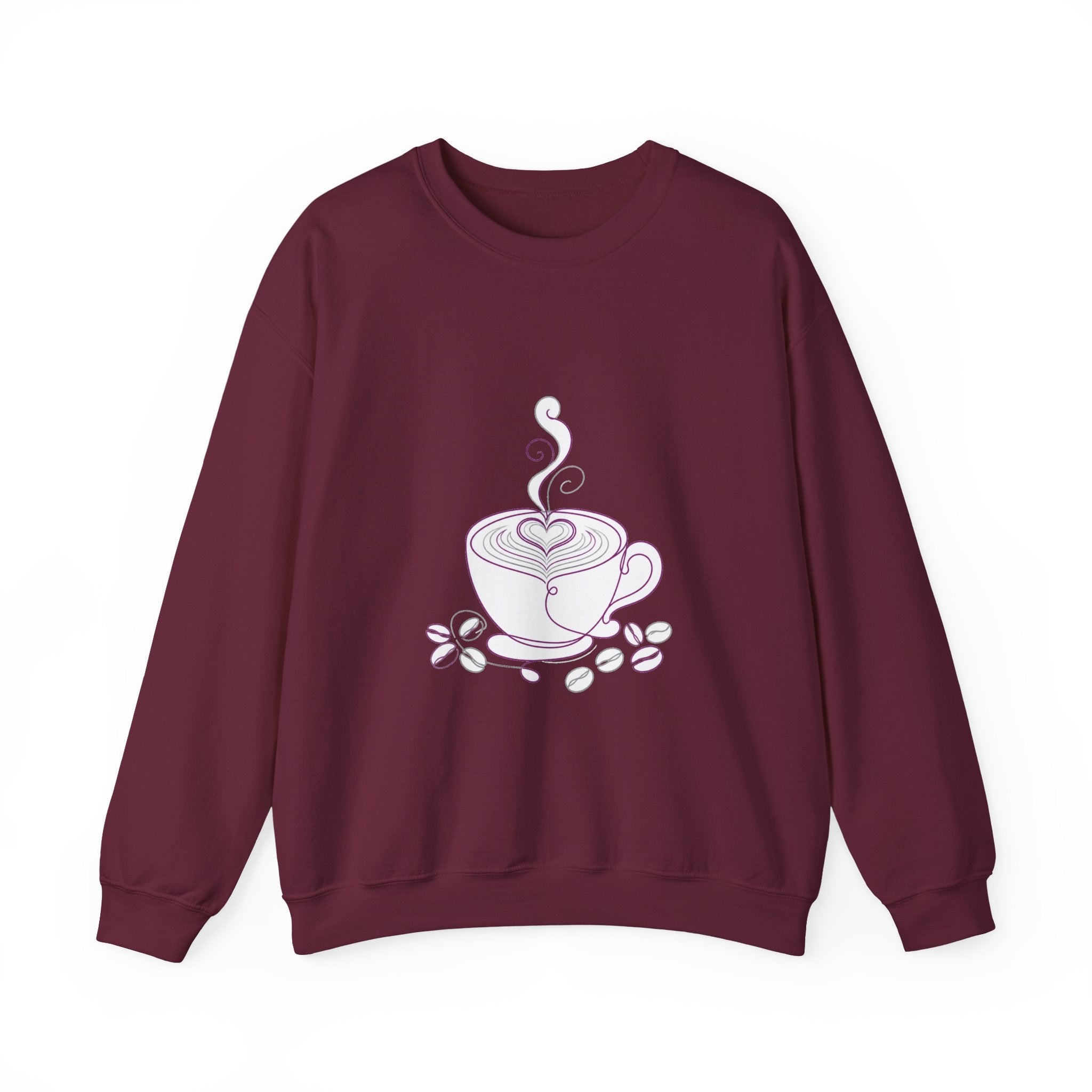 Matching Couple Sweatshirt - Coffee & Tea Matching Couple Comfort Colors Crew Minimalist Art His Hers Christmas Gift - Design A